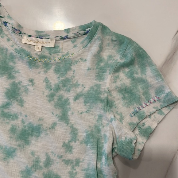LoveShackFancy Rubin Crop Tee Tie Dye - Picture 4 of 4